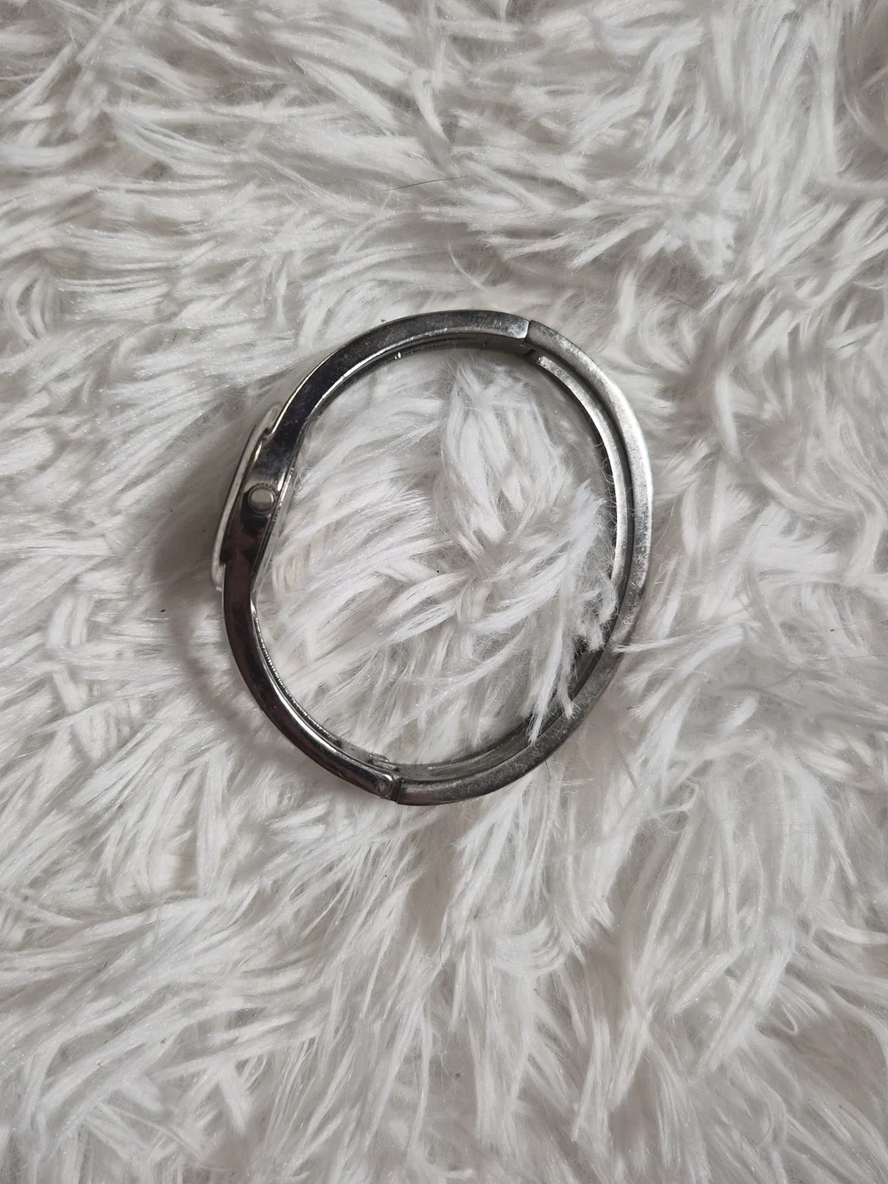 Vintage Y2K Claire's Watch Silver Tone Hinge Bracelet Style Hinged Round Face